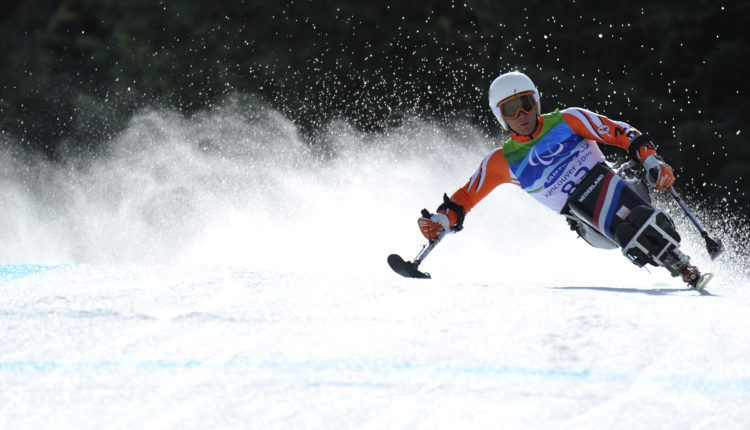 Kees-Jon Van Der Klooster of the Netherlands in the Downhill, Paralympic Games, Whistler BC, March 21, 2010. Submitted photo by wrightmoment.