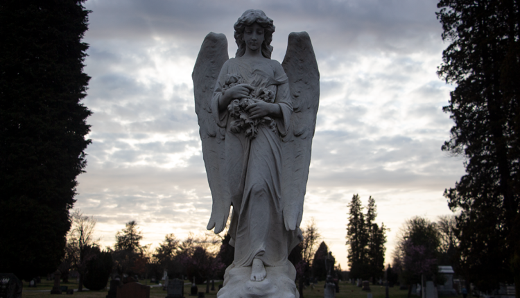 A headstone at Mountain View Cemetery. Photo by Jennifer Blake