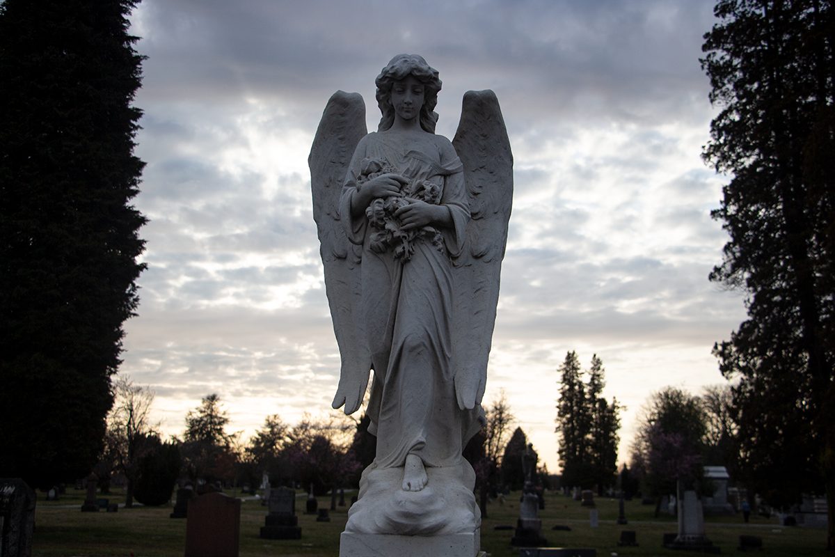 A headstone at Mountain View Cemetery. Photo by Jennifer Blake