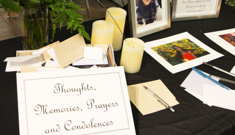 A memorial for Delaram Dadashnejad was held at Langara on Jan. 13, 2020. Photo by Lina Chung.