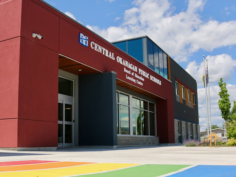 West Kelowna school board and a crosswalk painted in pride colours