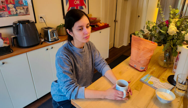 Shawna Dexter drinks tea in her home in Kitsilano on Feb. 25, 2020 - photo by Hazel Love