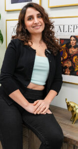 Nina Zarabi posed at her office after an interview with a reporter from Langara Voice in Vancouver, B.C., March 18, 2025. Photo by Philomena Okolo